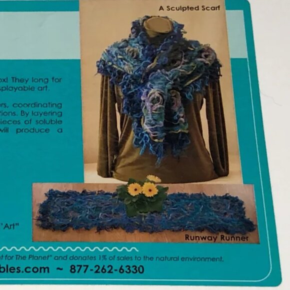 3 kits- Museables Artsy Fiber Kit for scarf making or table runner - Picture 5 of 7